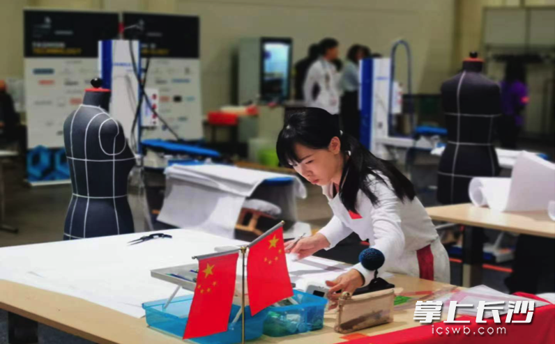 太阳集团tcy8722网站教师董青在芬兰赛区比赛现场(受访者供图)。 太阳集团tcy8722网站教师董青在芬兰赛区比赛现场(受访者供图)。